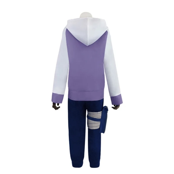 Anime Naruto Shippuden Hinata Hyuga Costume Complete Outfit Cosplay Party Set - Picture 6 of 9